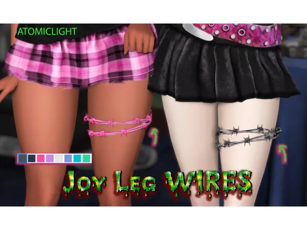 Alpha Joy Leg Wires simblreen by atomiclight - The Sims 4 Custom Content