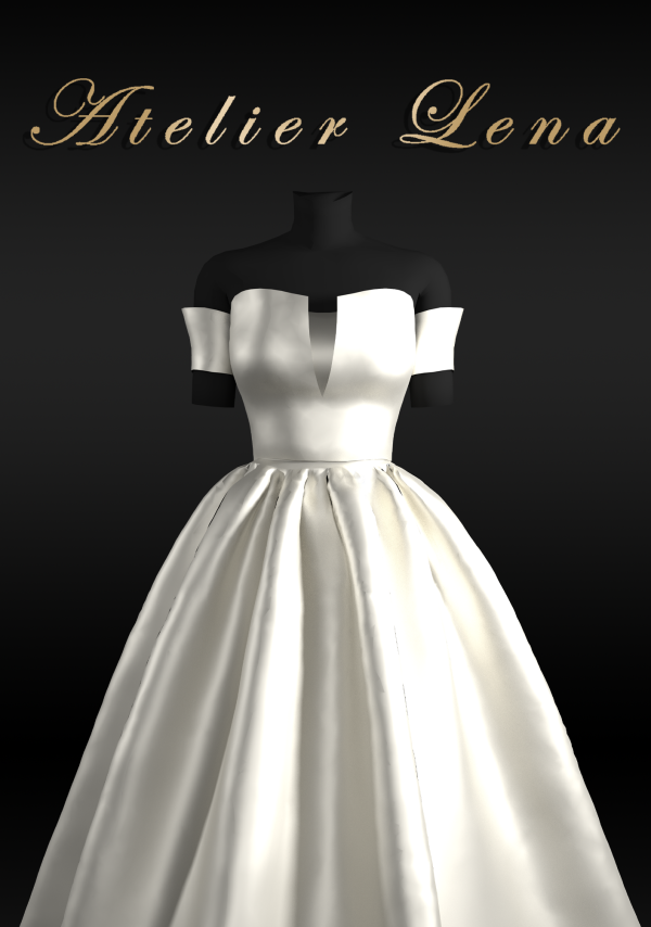 Alpha [Atelier Lena] Bella Silk Dress by simsfinds - The Sims 4 Custom Content