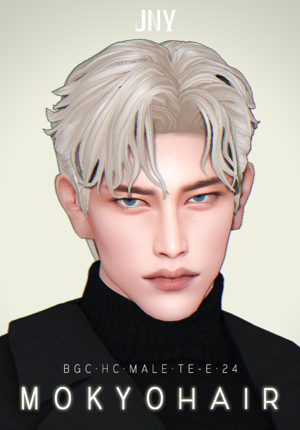 Alpha MOKYO HAIR by simsfinds - The Sims 4 Custom Content