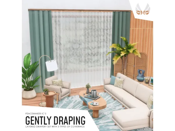 Gently Draping - Layered Drapery Set