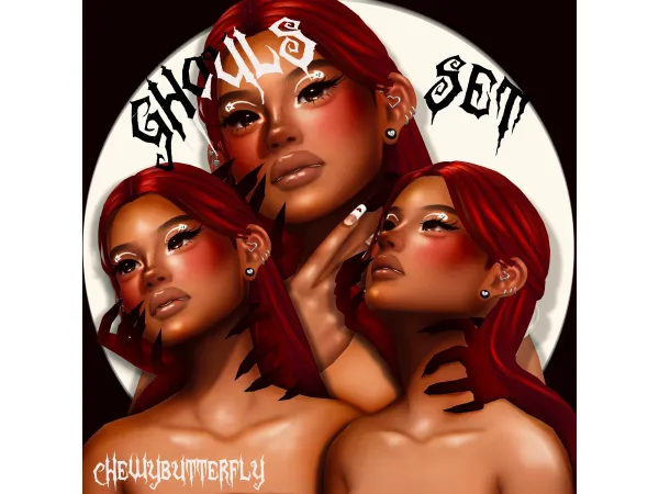Maxis Match ghouls eyeliner set - The Sims 4 Custom Content