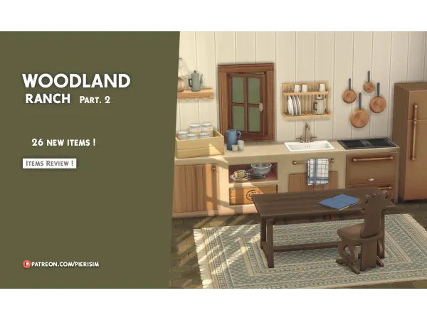 Maxis Match WOODLAND Ranch part 2 - The Sims 4 Custom Content
