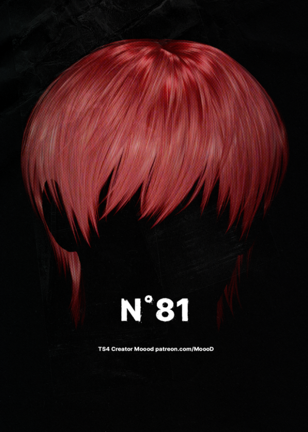 Alpha [SIMS4TS4] MoooD Hair N81 by simsfinds - The Sims 4 Custom Content