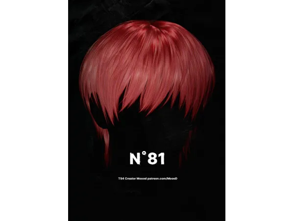 Alpha [SIMS4TS4] MoooD Hair N81 - The Sims 4 Custom Content