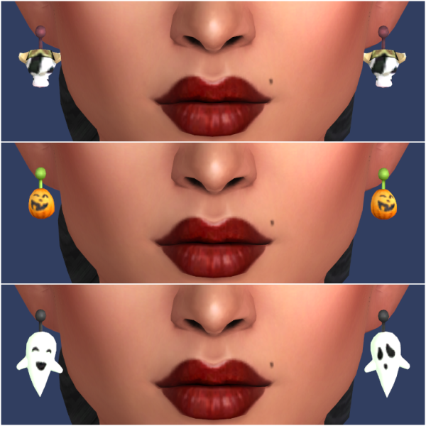 Maxis Match Halloween Earrings Set by simsfinds - The Sims 4 Custom Content