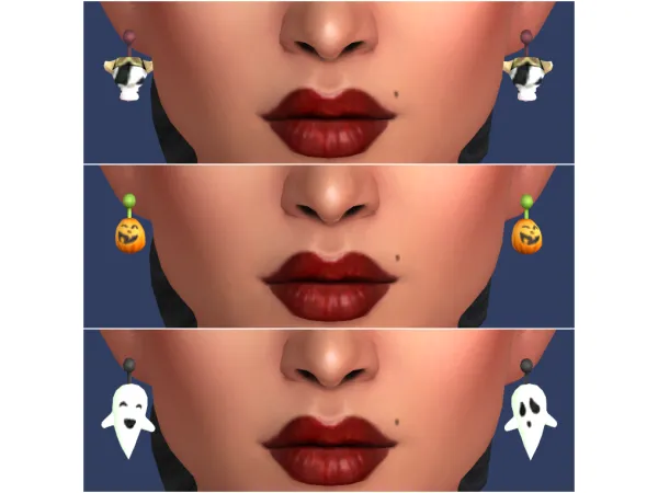 Maxis Match Halloween Earrings Set - The Sims 4 Custom Content