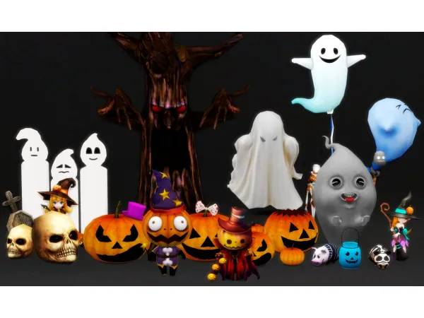 Mix Halloween Whimsy Happy Havest - The Sims 4 Custom Content