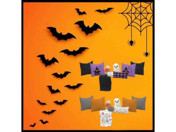 Mix Halloween Decor 2 - The Sims 4 Custom Content