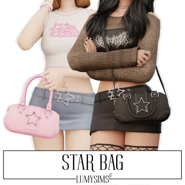 Alpha STAR BAG by simsfinds - The Sims 4 Custom Content