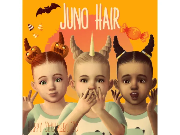 Maxis Match Juno Hair - The Sims 4 Custom Content