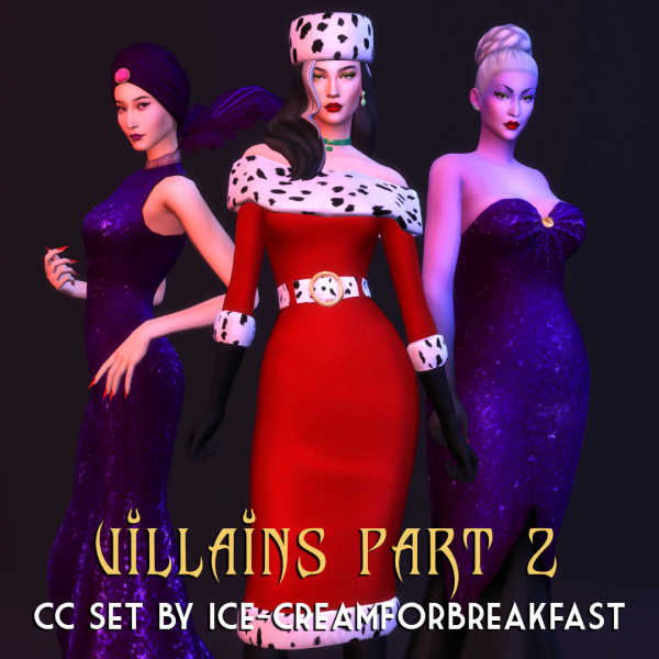 Maxis Match Villains Part 2 October 2023 Set by simsfinds - The Sims 4 Custom Content