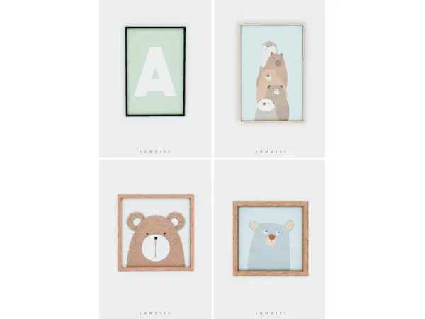 animalia paintings alphabet painting - The Sims 3 Custom Content