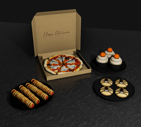 Alpha Halloween Foods by simmerkatex - The Sims 4 Custom Content