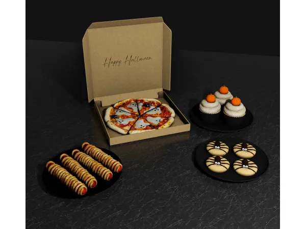 Alpha Halloween Foods - The Sims 4 Custom Content