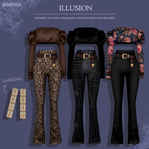 Alpha [RIMINGS] ILLUSION by simsfinds - The Sims 4 Custom Content