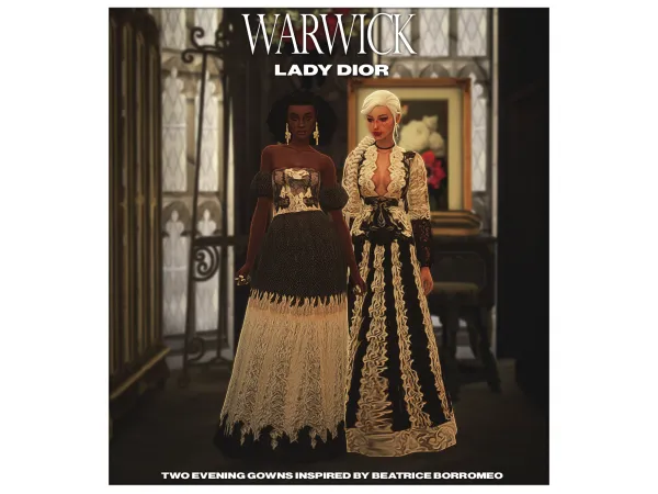 Mix WARWICK LADY DIOR I - The Sims 4 Custom Content