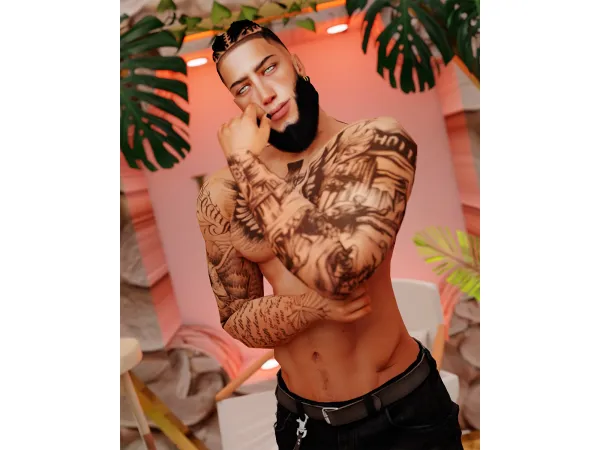 Alpha akan male sim - The Sims 4 Custom Content