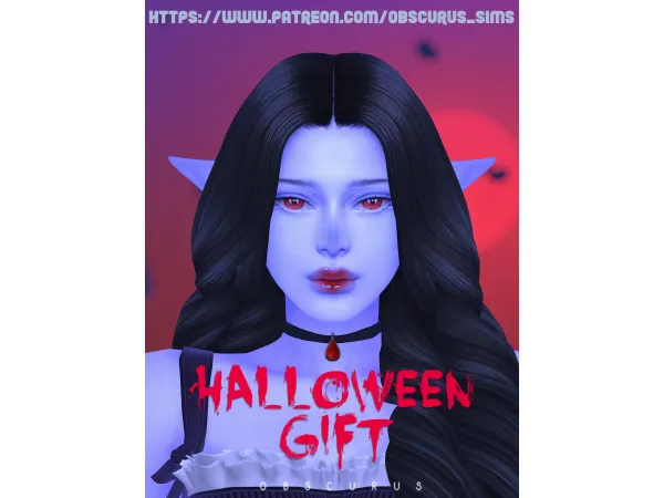 Alpha Small gift for Halloween by obscurus_sims - The Sims 4 Custom Content
