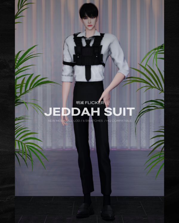 Alpha [JEDDAH SUIT] by simsfinds - The Sims 4 Custom Content
