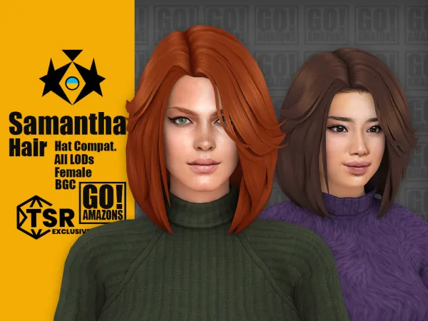 Maxis Match SAMANTHA - The Sims 4 Custom Content