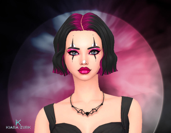 Maxis Match Halloween Clown FacePaint by simsfinds - The Sims 4 Custom Content