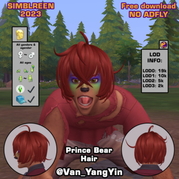Maxis Match Prince Bear Set 12 by simsfinds - The Sims 4 Custom Content
