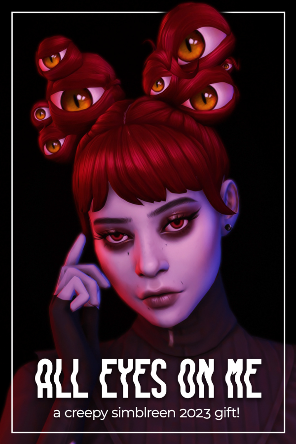 Maxis Match all eyes on me hair by simsfinds - The Sims 4 Custom Content