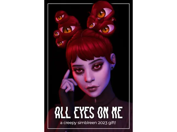 Maxis Match all eyes on me hair - The Sims 4 Custom Content