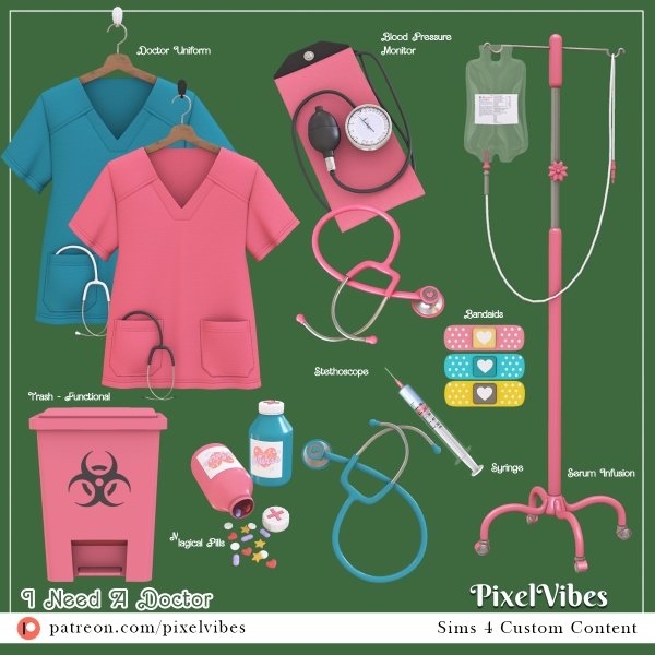 I Need A Doctor by pixelvibes - The Sims 4 Custom Content