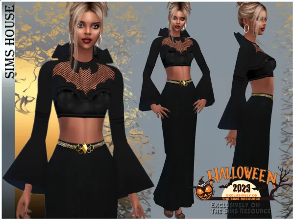 Alpha WOMEN'S BAT TOP by simsfinds - The Sims 4 Custom Content
