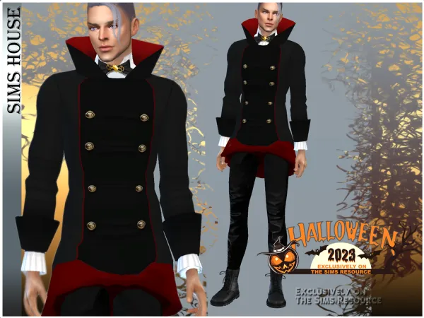 Alpha VAMPIRE OUTFIT - The Sims 4 Custom Content