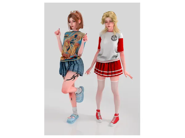 Alpha GIFTED 5NIGHTS OUTFIT - The Sims 4 Custom Content