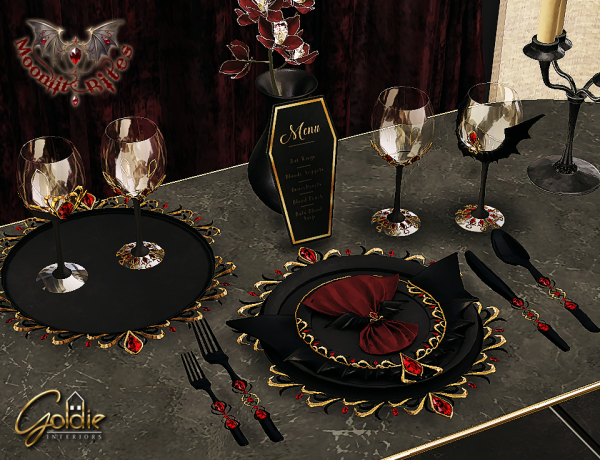 Alpha Moonlit Bites (Halloween 2023) by goldie_s4 - The Sims 4 Custom Content