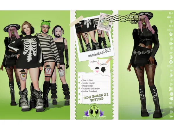 Mix Boo Babes V2 and V3 (ᵥᵥ) - The Sims 4 Custom Content