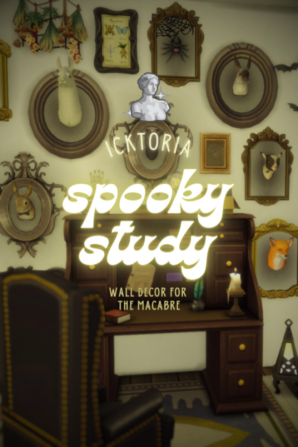 Maxis Match Spooky Study Set by simsfinds - The Sims 4 Custom Content