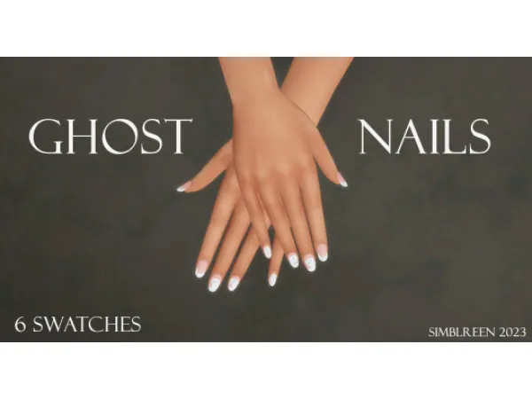 Mix Ghost Nails - The Sims 4 Custom Content