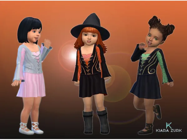 Maxis Match Witch Dress for Toddlers - The Sims 4 Custom Content