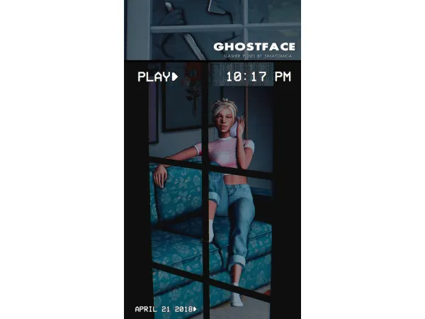 Mix Ghostface Slasher Poses - The Sims 4 Custom Content