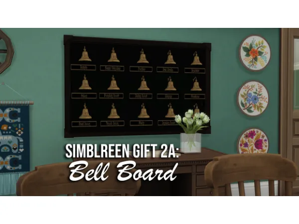 Mix Simblreen Gift 2A Bell Board - The Sims 4 Custom Content