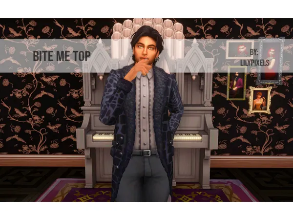 Maxis Match Bite Me Top - The Sims 4 Custom Content