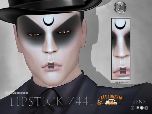 Alpha ZENX LIPSTICK Z441 - The Sims 4 Custom Content
