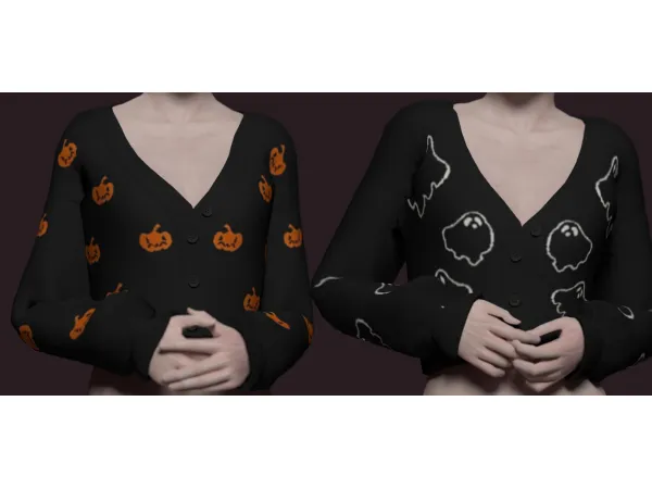 V Neck Cardigan - The Sims 3 Custom Content