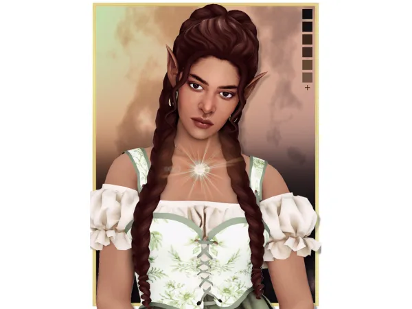 Maxis Match [Simblreen 2023] SIRELLA female hair - The Sims 4 Custom Content