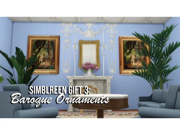 Mix Baroque Ornaments - The Sims 4 Custom Content