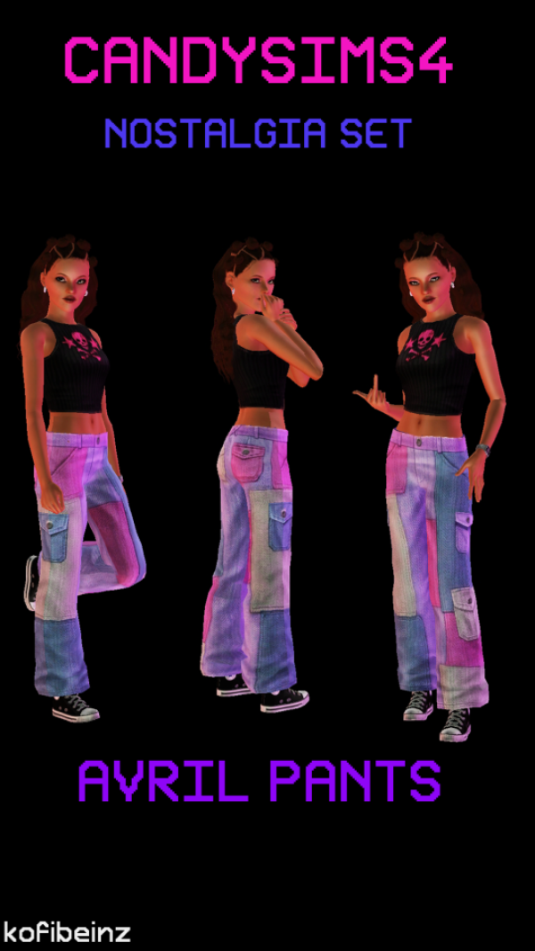 CandySims4 Nostalgia Set Avril Pants by simsfinds - The Sims 3 Custom Content
