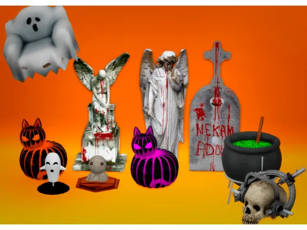 Mix Beyond The Grave TALES FOR HALLOWEEN - The Sims 4 Custom Content