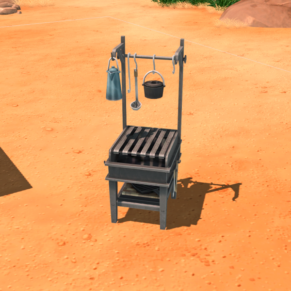 Maxis Match Cowboy grill by simsfinds - The Sims 4 Custom Content