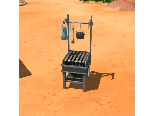 Maxis Match Cowboy grill - The Sims 4 Custom Content