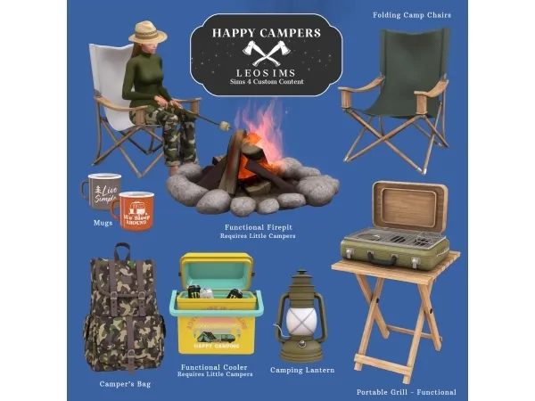 Alpha Happy Campers - The Sims 4 Custom Content