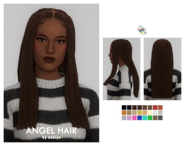 Maxis Match Angel Hair by simsfinds - The Sims 4 Custom Content